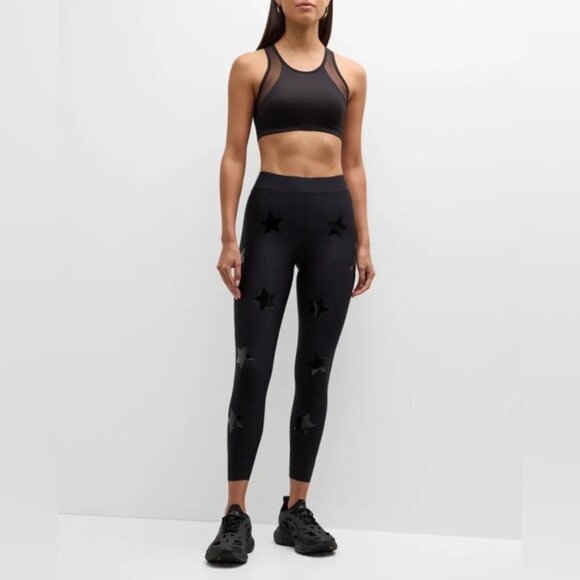 Ultracor Lux Knockout Star-Print Ankle Leggings Black Large - Picture 9 of 12
